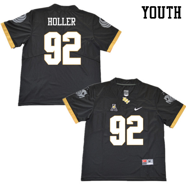 Youth #92 Alec Holler UCF Knights College Football Jerseys Sale-Black - Click Image to Close